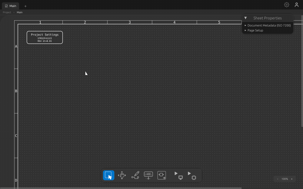 Block Designer running the Blinky example end to end — design loads, the cursor glides to Simulate, results appear.